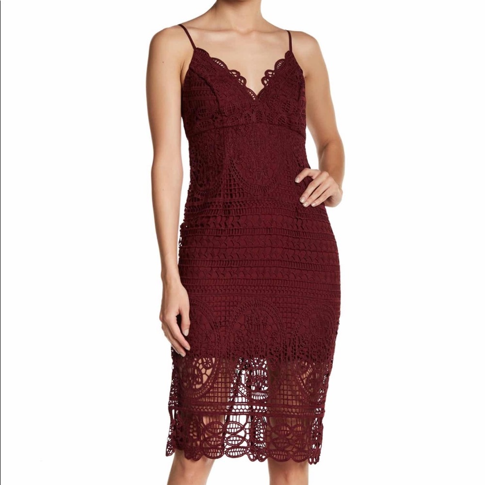 Bardot Wine Dress NWT